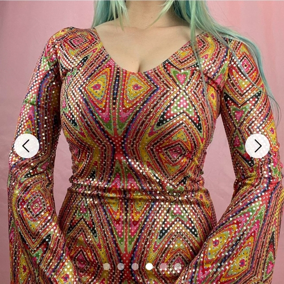 Disco 70s Haloween costume size Medium/ Large - Picture 4 of 6